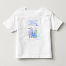 Petit T-Shirt pour Tout-Petit au Poulpe Bleu