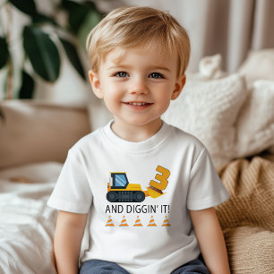 Les Tous Petits T-Shirt Construction pour 3ème Anniversaire – Déch