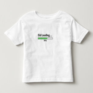 Les Tous Petits T-shirt drôle pour tout-petit 'Eid Chargement 70%'