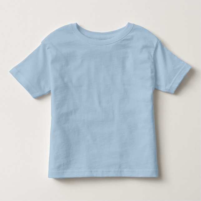 Les Tous Petits T-shirt Jersey pour bébé bleu clair (Devant)