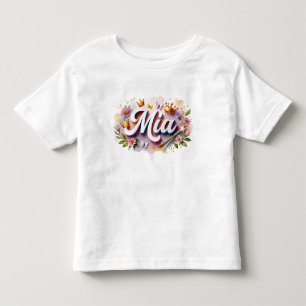 Les Tous Petits T-Shirt personnalisé pour enfants avec motif flora