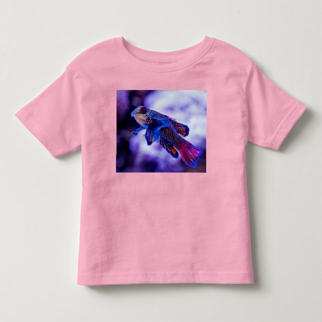 Les Tous Petits T-Shirt pour bébé poisson Mandarin Goby (Devant)