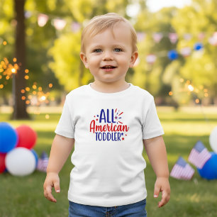 Les Tous Petits T-shirt pour enfants All American Toddler pour le 