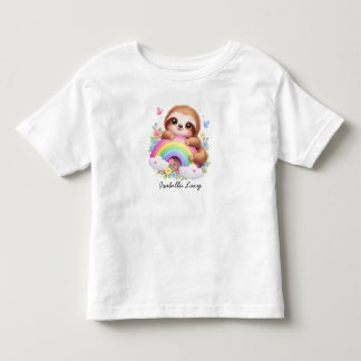 Les Tous Petits T-shirt pour enfants avec paresseux mignon et arc-