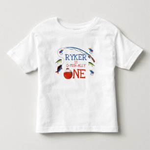 Les Tous Petits T-shirt pour garçon pêche o-fish-ally un 1er anniv