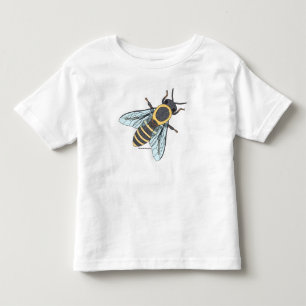 Les Tous Petits T-shirt pour tout-petit abeille à miel (blanc)