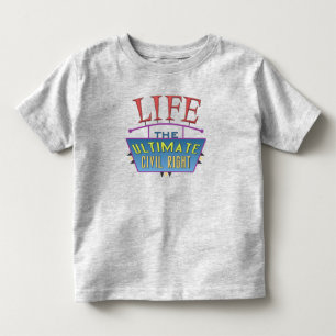 Les Tous Petits T-shirt pour tout-petit avec un message pro-vie.