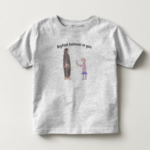 Les Tous Petits T-shirt pour tout-petit Bigfoot croit en toi