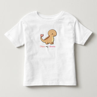 Les Tous Petits T-shirt pour tout-petit Dinosaure Mignon J'Aime Ma