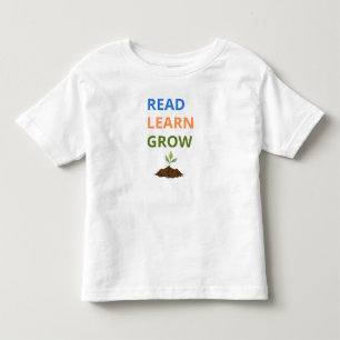 Les Tous Petits T-shirt pour tout-petit 'Lire, Apprendre, Grandir'