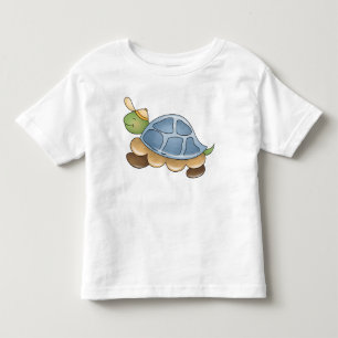 Les Tous Petits T-shirt pour tout-petits de la tortue cartonnée