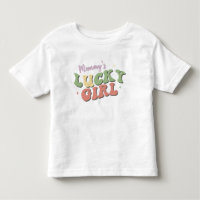 T-shirt pour tout-petits "La chanceuse de maman"