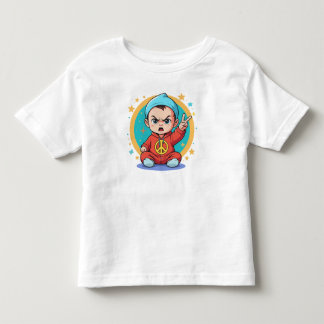 Les Tous Petits Vibes super T-Shirt pour enfants - Hippie Pop Art