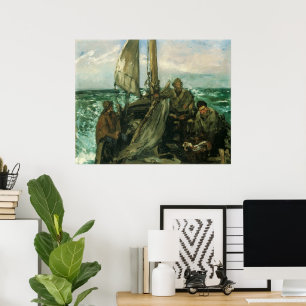 Les Travailleurs de la Mer von Edouard Manet, Vint Poster