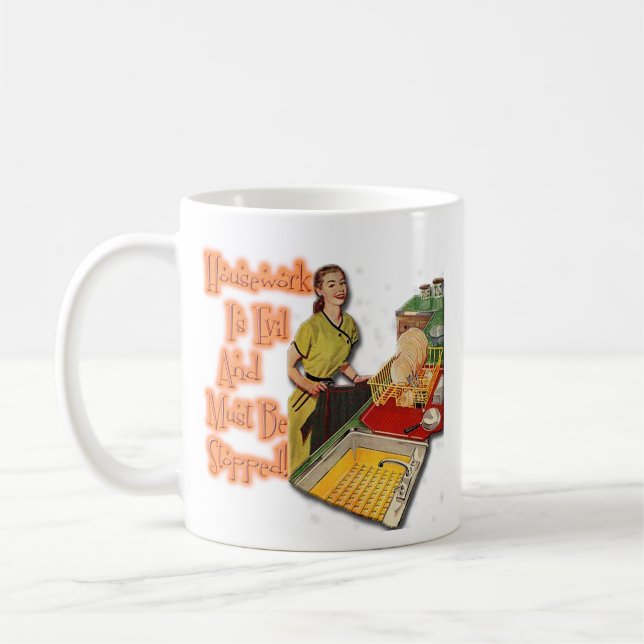 Les travaux domestiques sont mal 11 onces. Tasse (Gauche)
