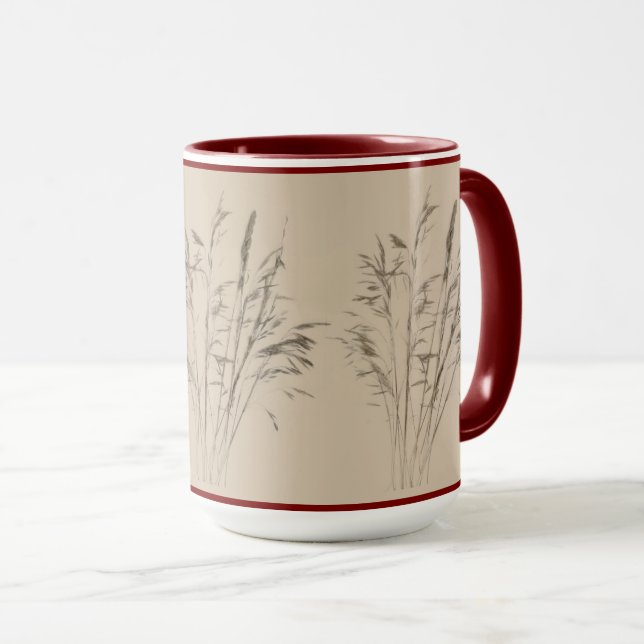 Les trésors de l'hiver sur une Mug - B (Devant droit)