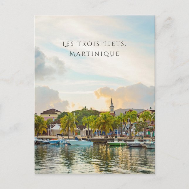 Les Trois-Îlets, Martinique travel Postkarte (Vorderseite)
