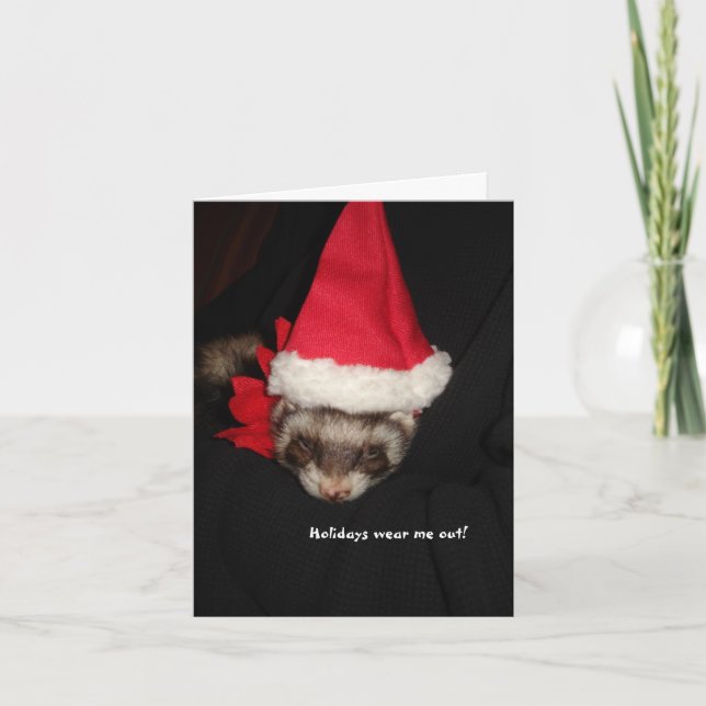 Les vacances me portent carte de Noël (Devant)