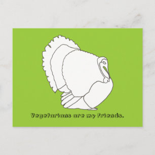 Les végétariens sont mes amis, les cartes postales