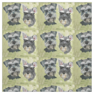 Les verres super de Schnauzer ont peigné le tissu