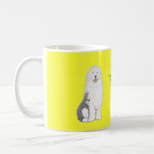 Les vieilles tasses anglaises de chien de moutons