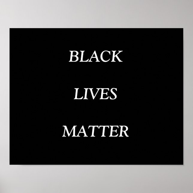 LES VIES NOIRES ONT DE L'IMPORTANCE, POSTER (Devant)