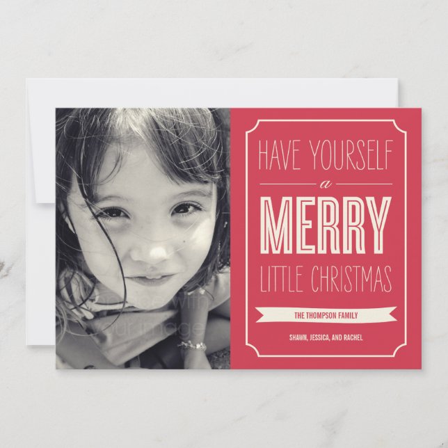 Les voeux de Noël aux Cartes photos de Noël (Devant)