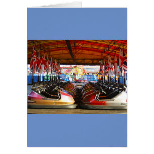 Les voitures Dodgem à Funfair Card