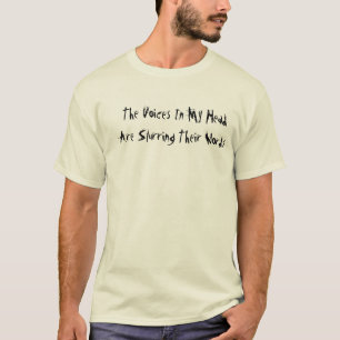 "Les voix dans mon" T-shirt principal
