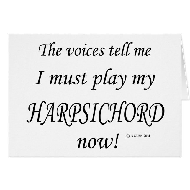 Les voix de Harpsichord disent qu'il faut (Devant horizontal)