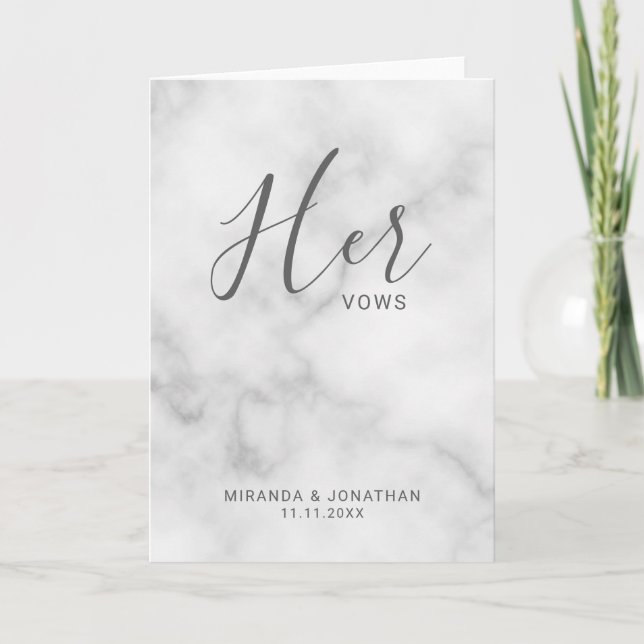 Les Vows White Marble Wedding (Devant)