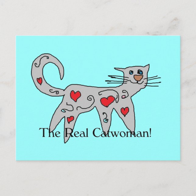 les vraies cartes postales catwoman (Devant)