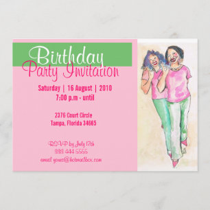 Les vraies jolies filles sororité Invitation