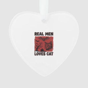 Les vrais hommes aiment les chats Halloween Vintag