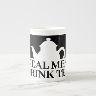 Les vrais hommes boivent du thé drôle de tasse pou