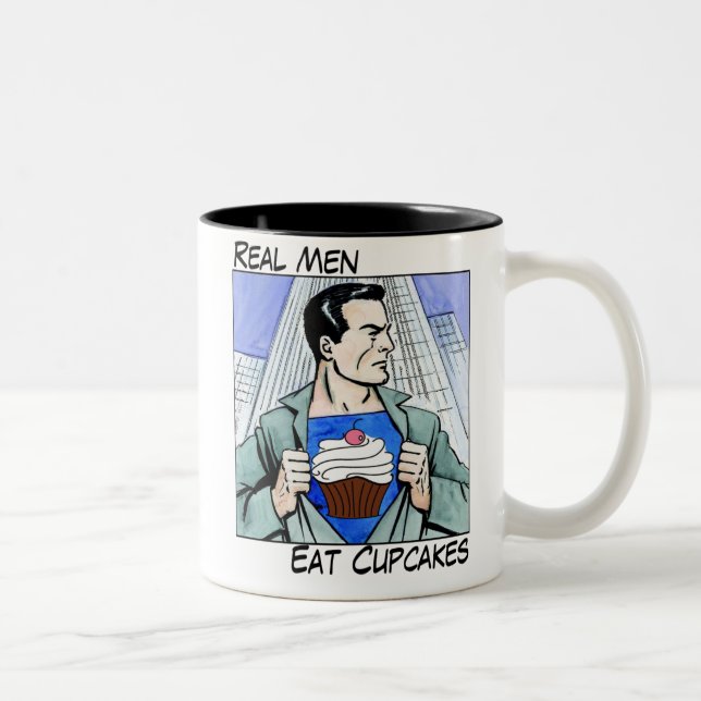 Les vrais hommes mangent la tasse de petits (Droit)