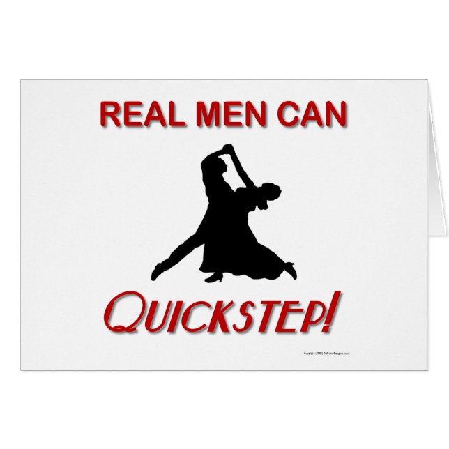 Les vrais hommes mettent en boîte le quickstep (Devant horizontal)