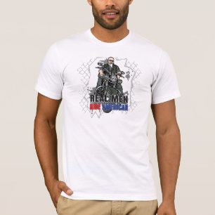 Les vrais hommes montent le T-shirt détruit par