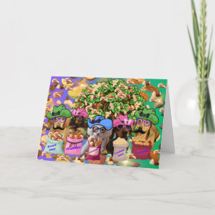 Les Weenies sont une carte de voeux