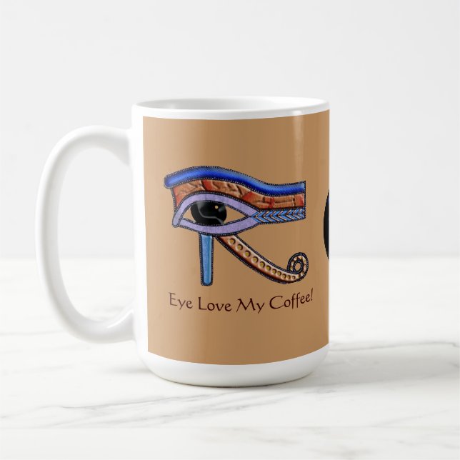 "Les Yeux Aiment Mon Café !" Mugs (Gauche)