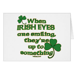 Les yeux irlandais plaisantent sur des cartes