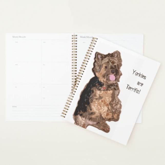 Les yorkies sont géniaux ! Agenda (Devant avec enveloppe)