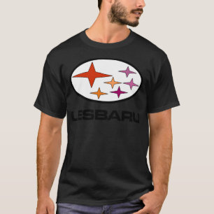 Lesbaru - Lesbische Logoaufkleber für Autos T-Shirt