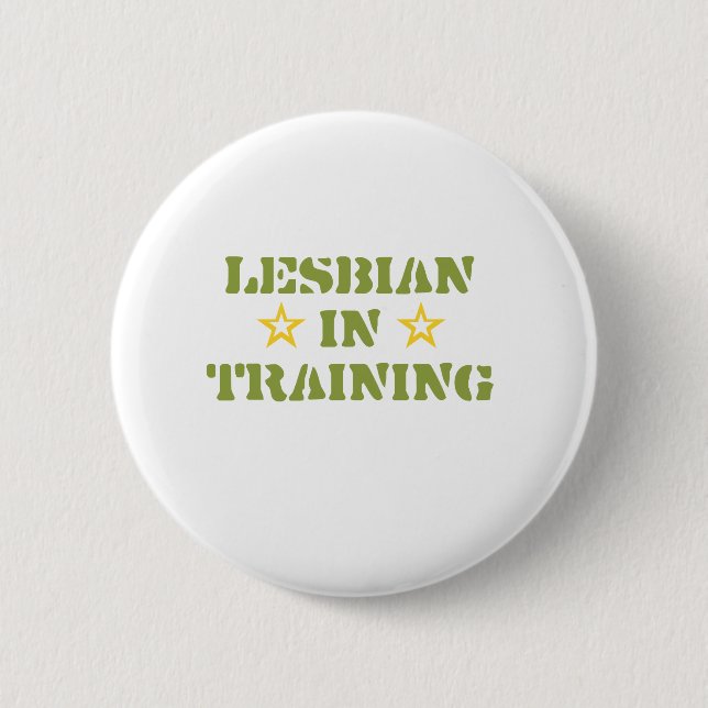 LESBE IM TRAINING BUTTON (Vorderseite)