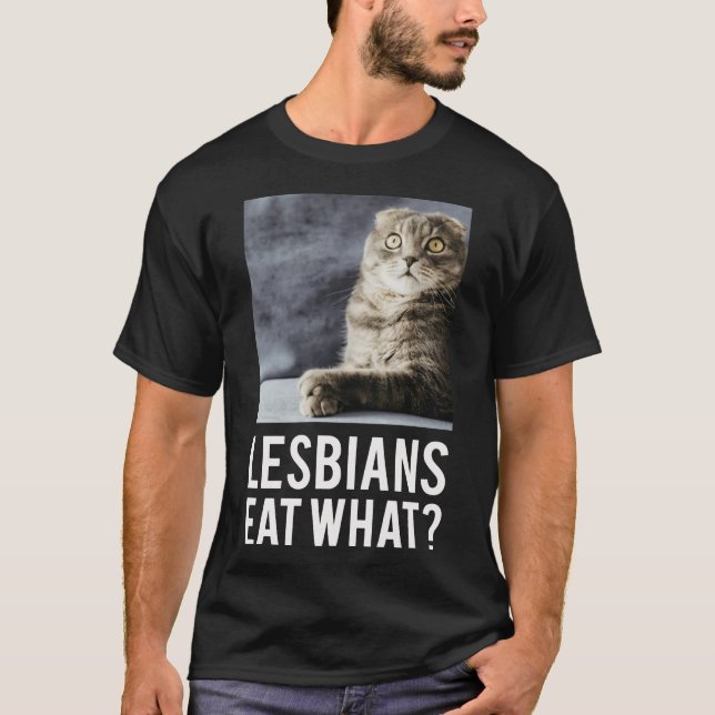 Lesben essen was Freund T-Shirt (Vorderseite)