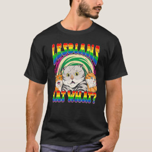 Lesben essen, was Katze Nationaler Coming-Out-Tag T-Shirt