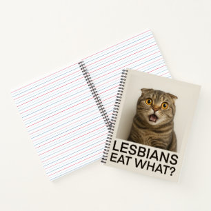 Lesben essen was Lustiges Notizbuch
