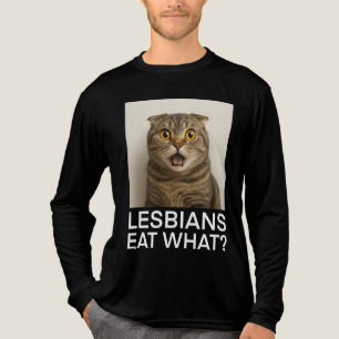 Lesben essen was Lustiges Tri-Blend Shirt