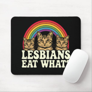 Lesben essen was Vintage LGBT Stolz Monat Meme Mousepad