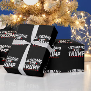 Lesben für Trump LGBTQ Präsidentschaftswahlen Geschenkpapier
